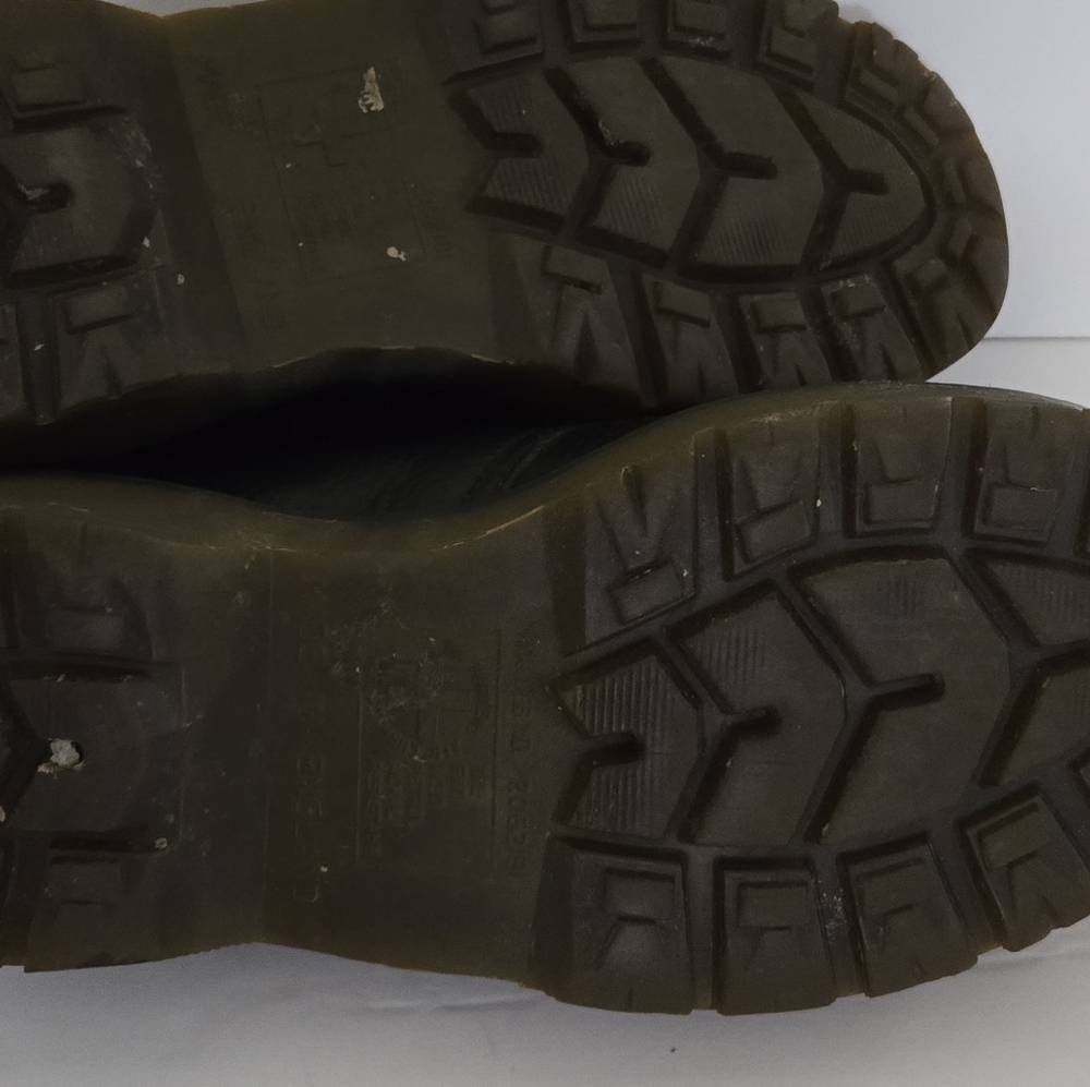 Dr. Martens Black Leather Shoes with Distinctive Silver Buckle - Picture 7 of 9